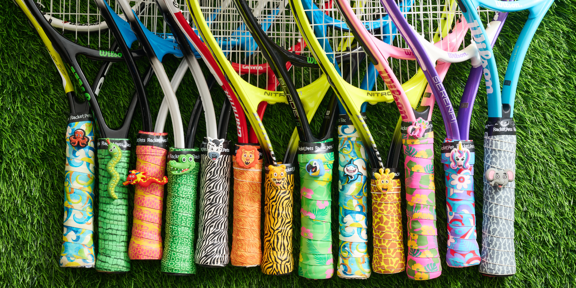 Tennis dampener overgrip animals