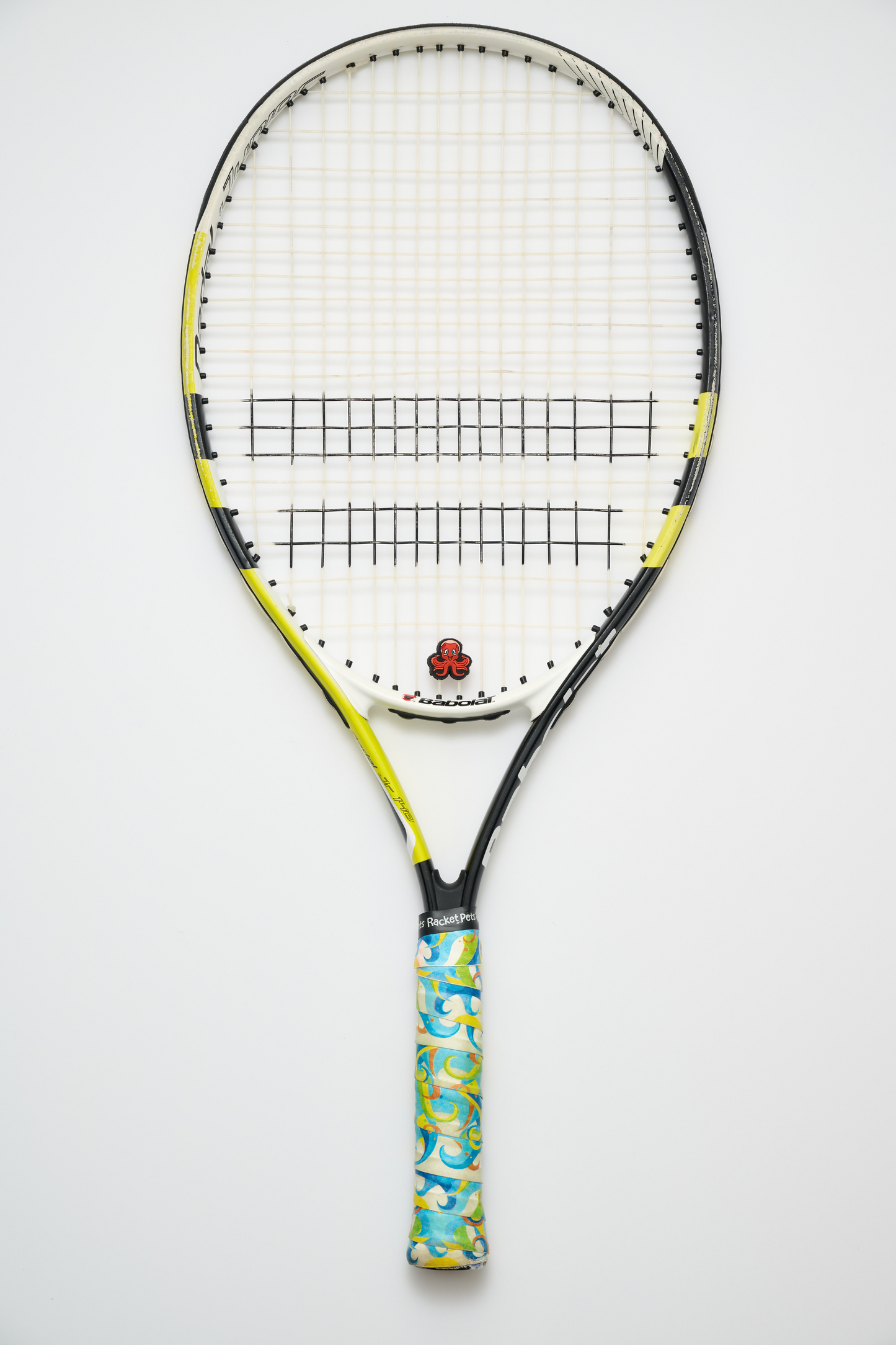 Octopus Tennis Overgrip Tape and Matching Shock Absorbing Dampener for Tennis Racket