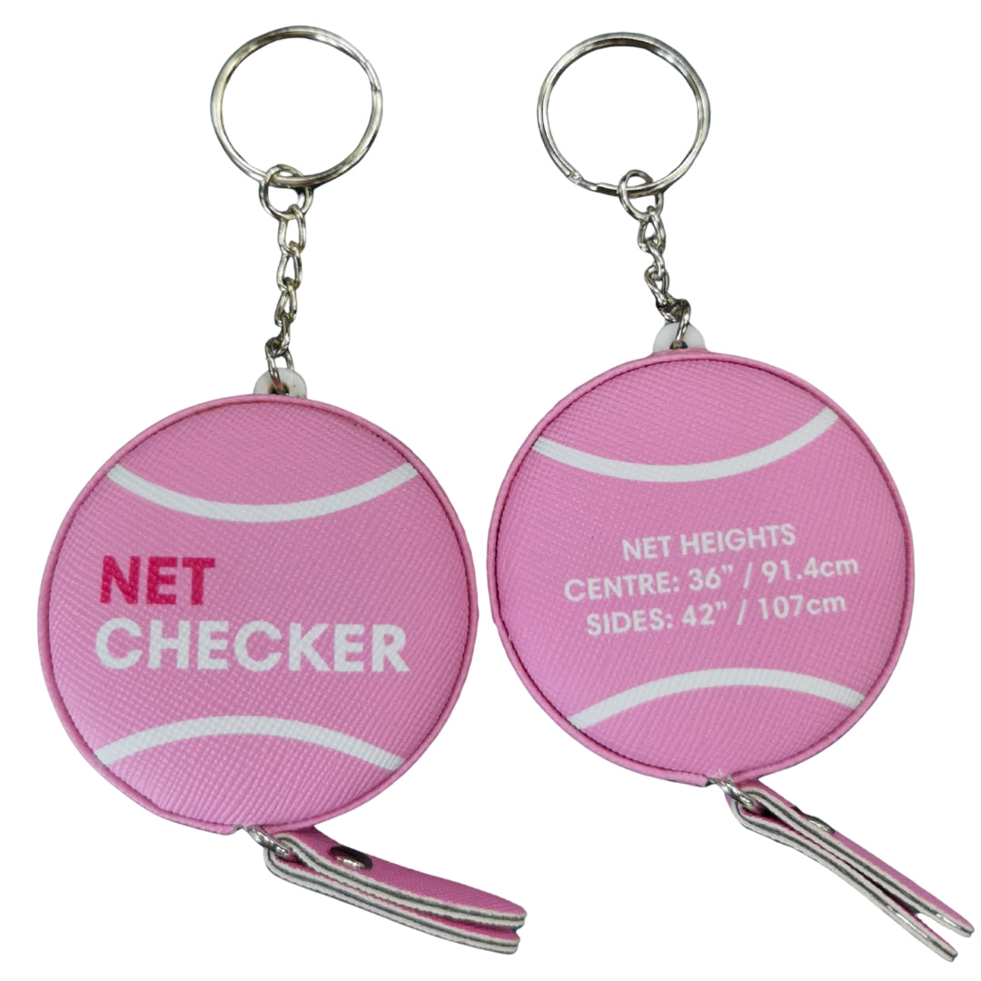 Net Checker - Tennis Net Height Measuring Tape - Pink