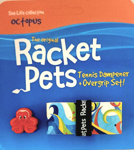 Octopus Tennis Overgrip Tape and Matching Shock Absorbing Dampener for Tennis Racket