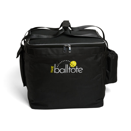 Ball Tote - Black Replacement Bag for Tennis and Pickleball Pro Teaching Cart