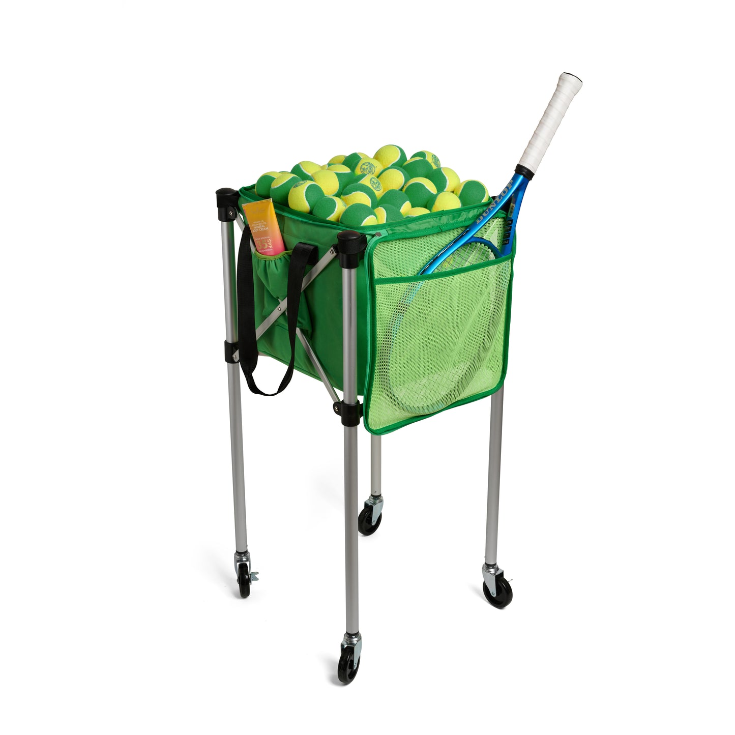 Ball Tote - Green Replacement Bag for Tennis and Pickleball Pro Teaching Cart