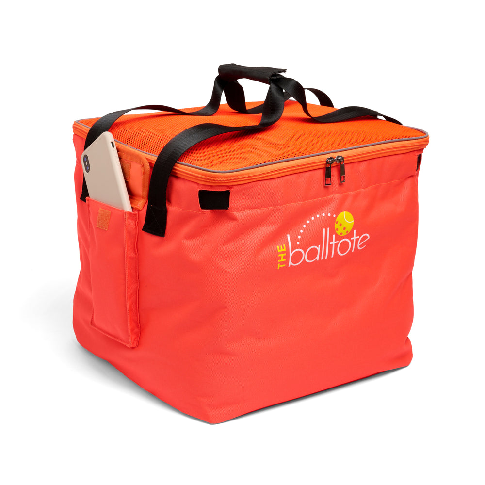 Ball Tote - Orange Replacement Bag for Tennis and Pickleball Pro Teaching Cart