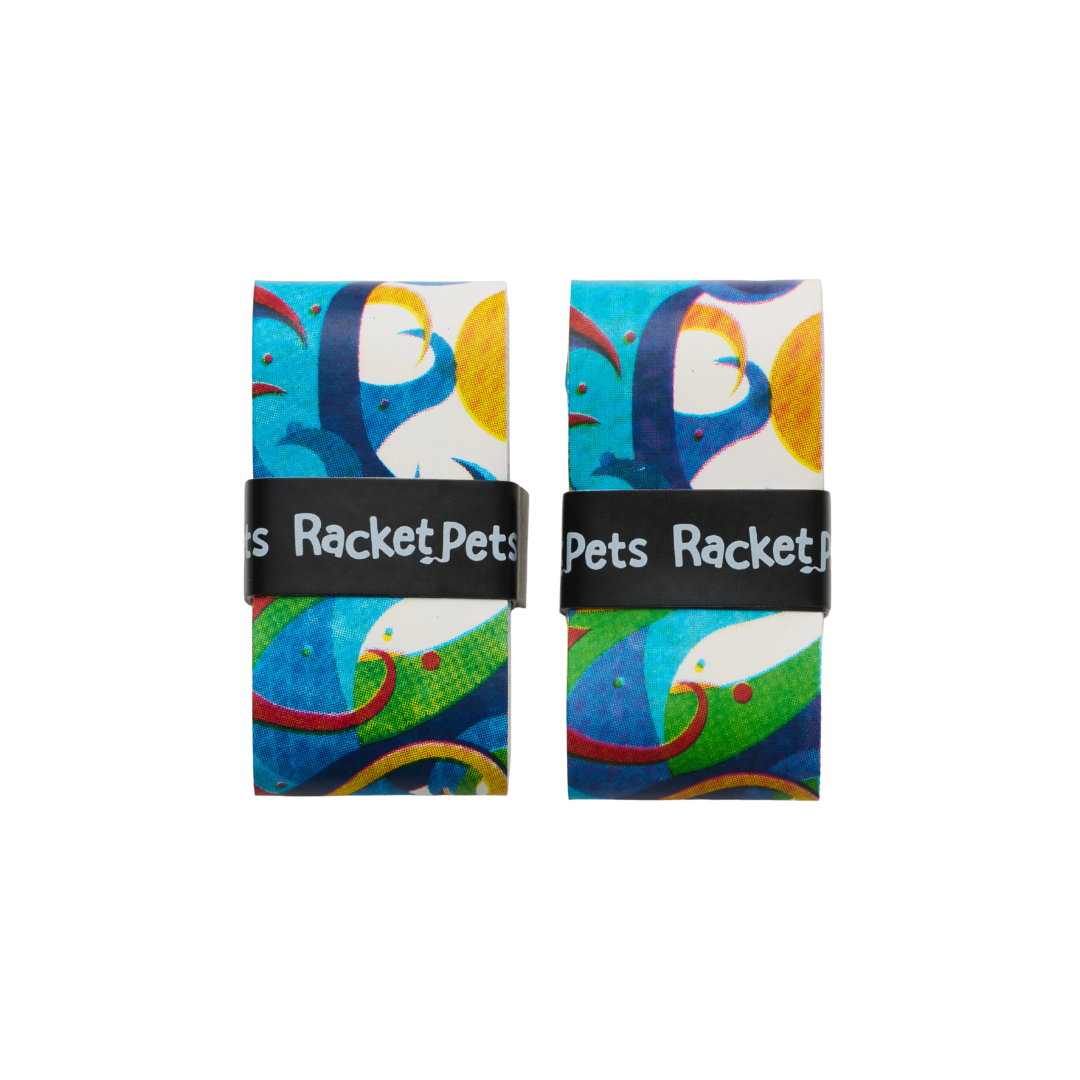 Overgrip Tape for Tennis Racquet - Sea Life - Blue (pack of 2)