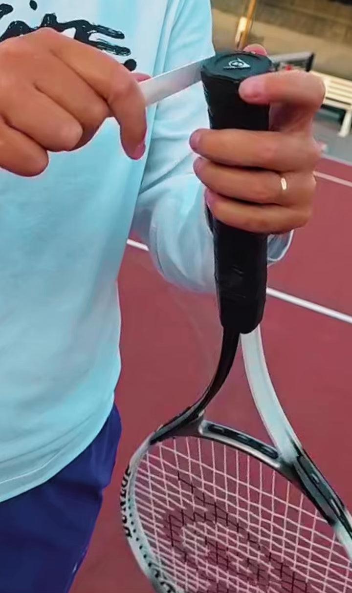 Racket Pets promo video: overgrip installation