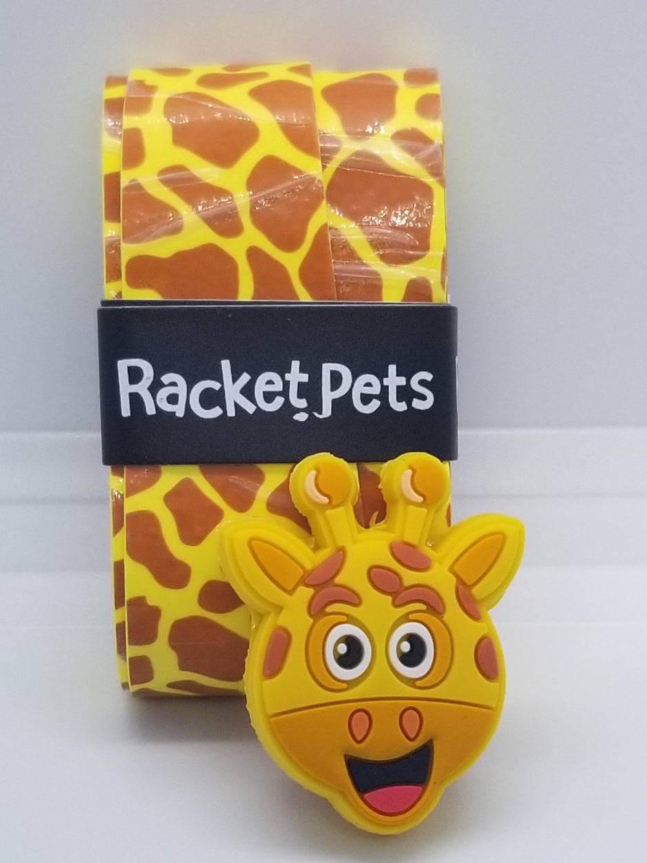 Giraffe - tennis racket dampener overgrip animals