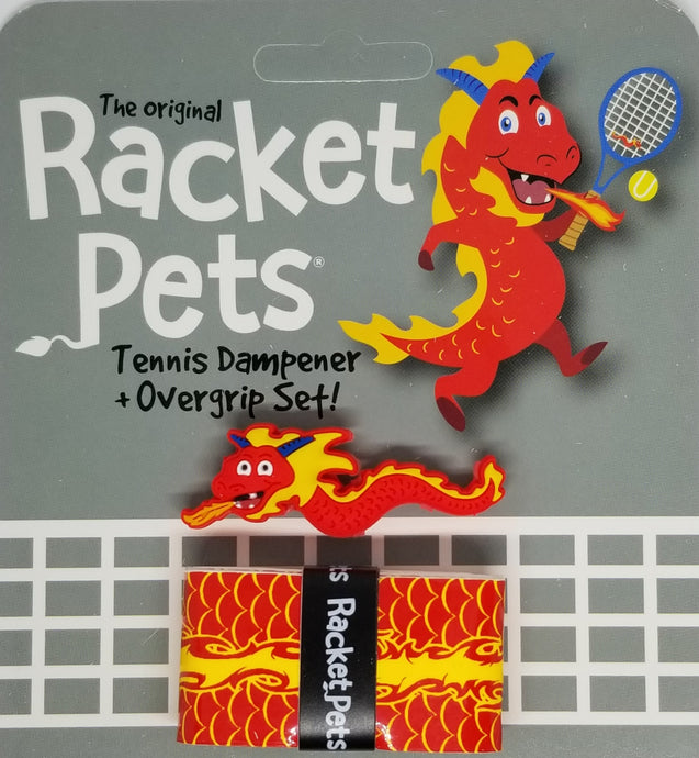  Red Dragon - tennis racket dampener shock absorber overgrip animals