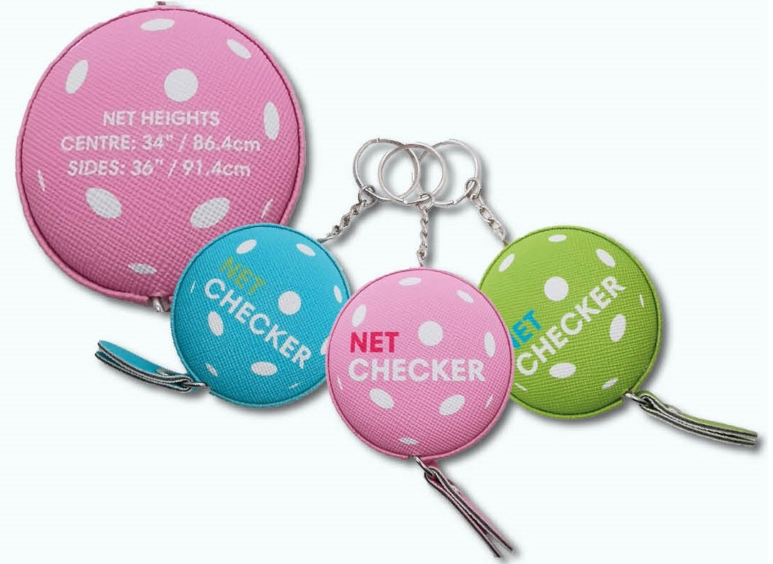 Net Checker - Pickleball Net Height Measuring Tape - Pink