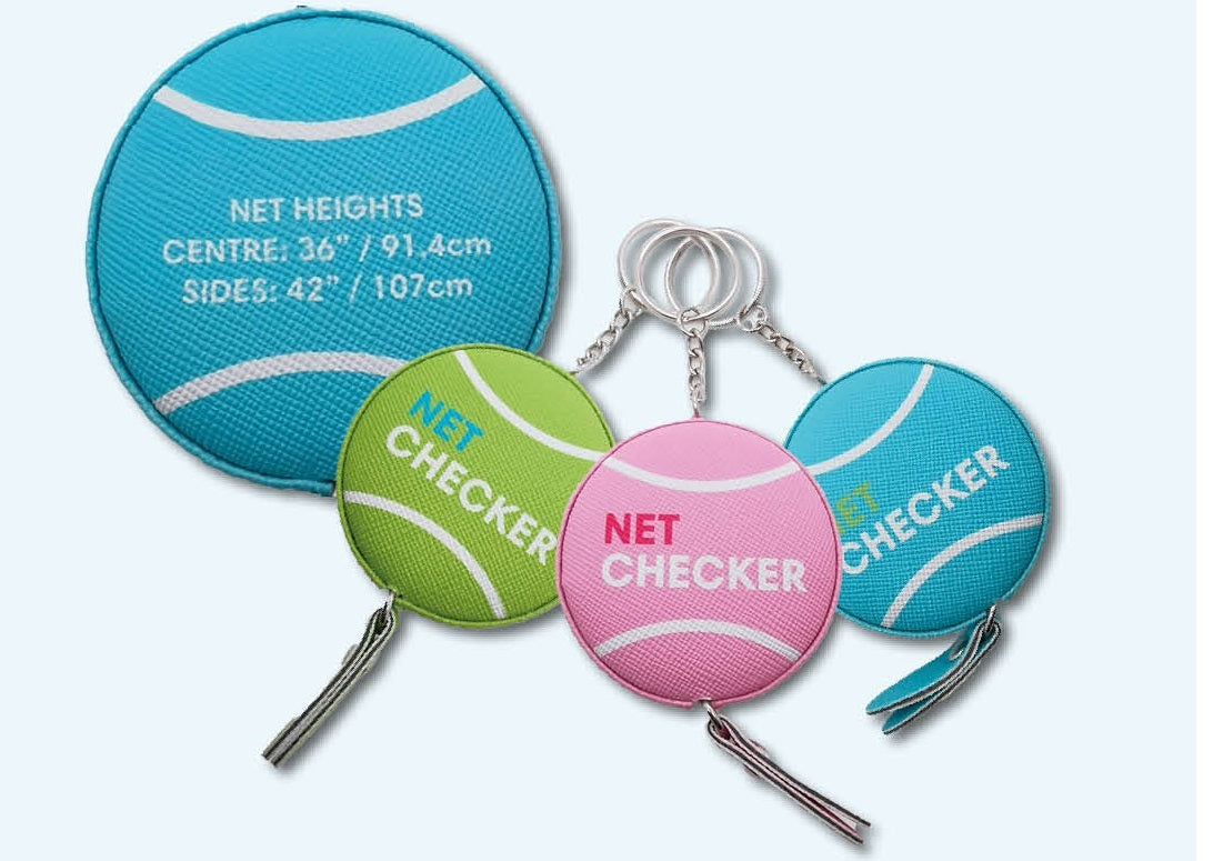 Net Checker - Tennis Net Height Measuring Tape - Blue