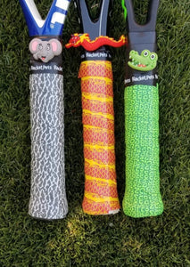 tennis gift ideas - animal grip tape and shock absorber dampener set tennis racket