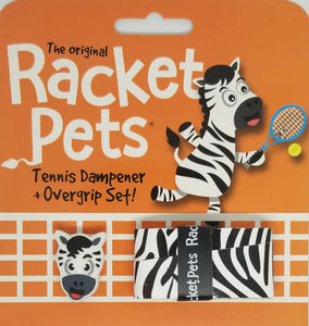 A Racket Pet Dampener and Overgrip Set with an Orange 23 Inch Gamma Junior Tennis Racquet