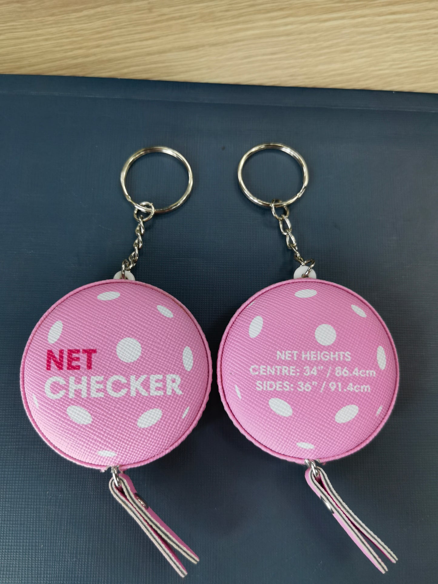 Net Checker - Pickleball Net Height Measuring Tape - Blue